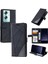 Oppo A79 5g Için Kılıf Pu Deri Darbeye Cüzdan Flip Folio Manyetik Kart (Yurt Dışından) 5