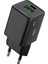 BX2P30G Gan Pd 30W Type-C ve Usb-A Qc 18W Çift Portlu Akım Korumalı Mini Hızlı Şarj Cihazı Siyah 2