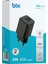 BX2P30G Gan Pd 30W Type-C ve Usb-A Qc 18W Çift Portlu Akım Korumalı Mini Hızlı Şarj Cihazı Siyah 8