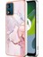 Motorola Moto E7 Güç Koruma Yumuşak Tampon Mermer Desen Ince (Yurt Dışından) 1