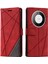 Huawei Mate 60 Için Kılıf Darbeye Kart Tutucu Kickstand Pu Deri Cüzdan (Yurt Dışından) 1