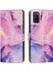 Samsung Galaxy A03S Cüzdan Durumda Boyalı Mermer Darbeye Çevir (Yurt Dışından) 1