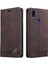 Samsung Galaxy A10S Kickstand Iki Kart Yuvaları Premium Deri Kılıf (Yurt Dışından) 3