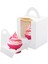 150 Pcs Tek Cupcake Kutuları Beyaz Bireysel Cupcake Taşıyıcı Tutucular, Fırın Sarma Ambalajı Için Pencere Ekleri ile (Yurt Dışından) 2