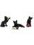 6 Adet Kedi Zemin Ekleme Dekor Heykeli El Sanatları Saksı Bahçe Dekorasyon Süsler Aile Yard Sanat Dekoru (Yurt Dışından) 4