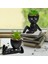 4pcs Yapay Etli Yetiştiricilerinin, Mini Saksı Seramik Etli Dekor, Insan Şekilli Siyah Tencere Küçük Tencere (Yurt Dışından) 1