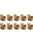 500 Adet Alüminyum Folyo Cupcake Bardak Tek Kullanımlık Muffin Gömlekleri Pişirme Bardakları Alüminyum Altın + Kahverengi (Yurt Dışından) 1