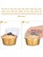 Kapaklı Tatlı Bardakları, 50 Paket Altın Alüminyum Folyo Pişirme Bardak Tutucuları, Cupcake Fırında Yardımcı Ramekin Şeffaf Puding Bardakları (Yurt Dışından) 1