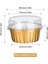 Kapaklı Tatlı Bardakları, 50 Paket Altın Alüminyum Folyo Pişirme Bardak Tutucuları, Cupcake Fırında Yardımcı Ramekin Şeffaf Puding Bardakları (Yurt Dışından) 3