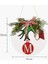 Yeni Noel Süslemeleri Ahşap Kapı Asılı Numarası Noel Ahşap Çelenk Ev Dekorasyonu (Yurt Dışından) 2