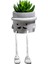 Yapay Saksı Bitki Sahte Etli Bitki Sevimli Asılı Bacak Seramik Saksı Succulents Dekor Masa Raf B (Yurt Dışından) 1