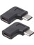 Dik Açılı USB 3.1 Tip C Erkek - Dişi Usb-C Dönüştürücü Adaptör (Yurt Dışından) 1