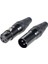 15 Çift Xlr Dmx 3 Pin Mikrofon Ses Kabloları Fiş Konnektörleri (Yurt Dışından) 2