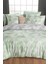 Peonia Yeşil King Size (Battal Boy) %100 Pamuk Saten "233 Tc" Nevresim Takımı 1