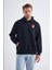 Sweatshirt, Siyah Kapüşonlu, Içi Polarlı, Üç Iplik Tff S 1