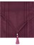 Soft Jakarlı Dokuma Runner - Mürdüm - 35X140 cm 3
