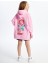 Campinas - Örme Baskı Detaylı Sweatshirt - Pembe Renk 3