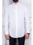 Erkek Slim Fit Uzun Kol 6 Drop Beyaz Gömlek 2