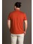 Erkek Kiremit Basic Polo Yaka T-Shirt 5