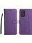 Kart Yuvası Klasik Düz Renk ile Samsung Galaxy A73 5g Için Flip Case (Yurt Dışından) 1