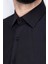 Erkek Slim Fit Uzun Kol 6 Drop Siyah Gömlek 1