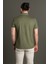 Erkek Haki Basic Polo Yaka T-Shirt 5