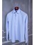 Erkek Slim Fit Uzun Kol 6 Drop Mavi Gömlek 1