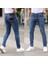 Erkek Yırtık Model Likralı Kot Pantolon 1