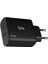 BX2P45G Gan Pd 45W Type-C ve Usb-A Qc Pps Çift Portlu Akım Korumalı Hızlı Şarj Cihazı Siyah iPhone Samsung Laptop Tablet Akıllı Saat ve Daha Fazlasıyla Uyumlu 3