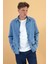 Erkek Tom Sky Blue Jean Ceket 2