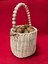 Rattan Boncuklu Sepet 17X15 cm 1