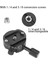 Kamera Kelepçesi Panoramik Kelepçe Tripod Monopod Hızlı Bırakma Plakası Montaj Döndürme Kelepçesi Arca Plaka Dslr (QJ01-A) (Yurt Dışından) 3