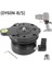 Evrensel Çok Fonksiyonlu Yatay Ayarlı Koltuk Panoramik Kafa Tripod Dslr Kamera Ayar Masası Kubbe Tabanı, A (Yurt Dışından) 5