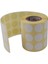 Renkli Kuşe Rulo Çap Etiketi 25MM x 25MM 2500 Adet Yan Yana 3 Lü 3