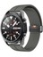 Amazfit Uyumlu Kordon Silikon Magnetik Spor Kayış, Koyu Gri 2