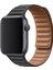 Apple Watch Uyumlu Kordon Suni Deri Mıknatıslı Kayış, Siyah 1