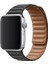 Apple Watch Uyumlu Kordon Suni Deri Mıknatıslı Kayış, Siyah 3