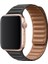 Apple Watch Uyumlu Kordon Suni Deri Mıknatıslı Kayış, Siyah 4