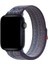 Apple Watch Uyumlu Kordon Hasır Örgü Spor Nike Kayış, Mavi 4