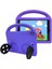 Apple iPad Pro 10.5 (7.nesil) Uyumlu Tablet Kılıf Wheel Car Tekerlek Standlı Kılıf, Mor 1