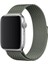 Apple Watch Uyumlu Kordon Hasır Metal Mıknatıs Kayış, Açık Gri 4