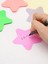 Şeffaf Renkli Postit Yapışkan Post-It Not Kağıdı Yıldıznot 11 4