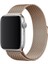Apple Watch Uyumlu Kordon Hasır Metal Mıknatıs Kayış, Rose Gol 2