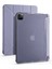 Apple iPad Pro 12.9 2020 (4.nesil) Uyumlu Tri Folding Kalem Bölmeli Tablet Kılıfı, Mor 1
