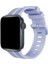 Apple Watch Uyumlu Kordon Silikon Yumuşak Spor Kayış, Lila 2
