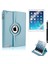 Apple iPad Mini 1/2/3 Uyumlu Tablet KILIFI360 Dönebilen Standlı Katlanabilir Kılıf, Mavi 1