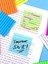 Şeffaf Renkli Postit Yapışkan Post-It Not Kağıdı Çizgili Karenot Mavi 5