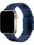 Apple Watch 3/4/5/6/7/8/9 Se Ultra 42-44-45-49MM Uyumlu Kordon Paslanmaz Metal Geçmeli Kayış, Lacivert 3