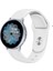 Huawei Watch Uyumlu Kordon Silikon Yumuşak Esnek A+ Kalite Spor Kayış, Beyaz 2