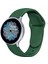 Samsung Galaxy Watch 3 45 mm (22MM) Uyumlu Kordon Silikon Yumuşak Esnek A+ Kalite Spor Kayış, Koyu Yeş 1
